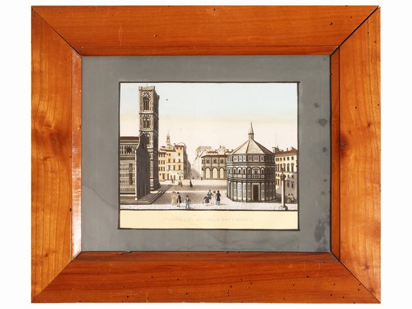 Vedute di Firenze  - Asta Una casa al Ponte Vecchio - Associazione Nazionale - Case d'Asta italiane