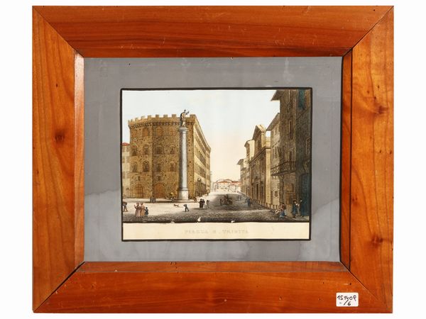 Vedute di Firenze  - Asta Una casa al Ponte Vecchio - Associazione Nazionale - Case d'Asta italiane