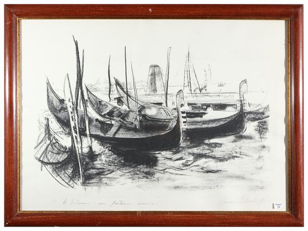 Romano Stefanelli : Vedute veneziane  - Asta Una casa al Ponte Vecchio - Associazione Nazionale - Case d'Asta italiane