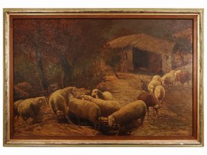 Guido Dolci - Paesaggio con gregge