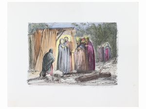 Lotto di grafica e bozzetti  - Asta Una casa al Ponte Vecchio - Associazione Nazionale - Case d'Asta italiane