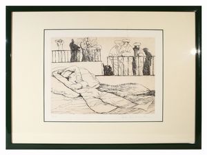 Lotto di grafica: Salvatore Fiume, Giovanni Romagnoli e Marcello Muccini  - Asta Una casa al Ponte Vecchio - Associazione Nazionale - Case d'Asta italiane