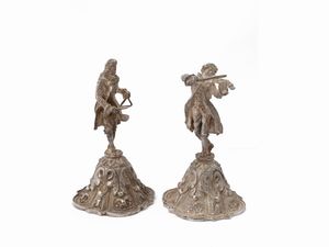 Coppia di campanelli da collezione in argento  - Asta Una casa al Ponte Vecchio - Associazione Nazionale - Case d'Asta italiane