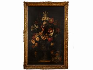 Cerchia di Bartolomeo Bimbi - Natura morta con fiori