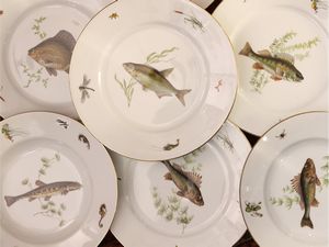 Servizio di piatti da pesce in porcellana, Ginori  - Asta Una casa al Ponte Vecchio - Associazione Nazionale - Case d'Asta italiane