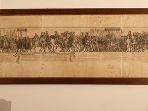 Gioacchino Filidoni Romani : Cavalcata per l'incoronazione di Carlo V  - Asta Una casa al Ponte Vecchio - Associazione Nazionale - Case d'Asta italiane