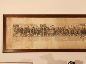 Gioacchino Filidoni Romani : Cavalcata per l'incoronazione di Carlo V  - Asta Una casa al Ponte Vecchio - Associazione Nazionale - Case d'Asta italiane