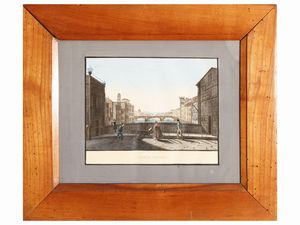 Vedute di Firenze  - Asta Una casa al Ponte Vecchio - Associazione Nazionale - Case d'Asta italiane