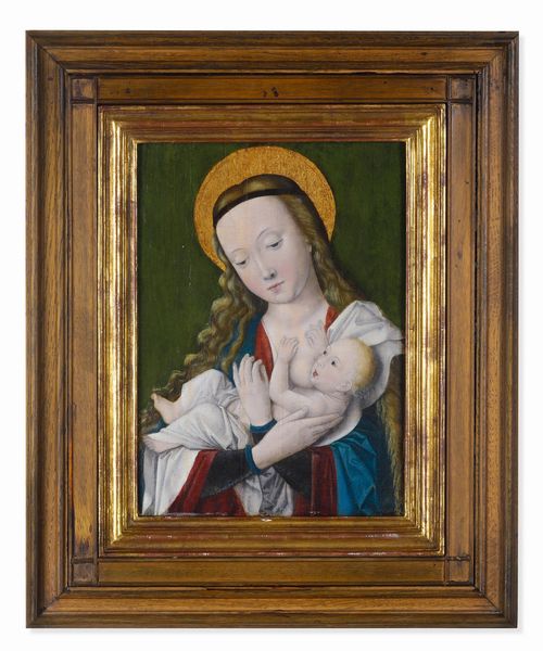Scuola tedesca del XVI secolo Madonna del Latte  - Asta Dimore italiane - Associazione Nazionale - Case d'Asta italiane