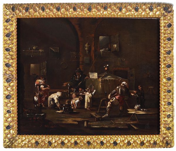 Alessandro Magnasco detto il Lissandrino : Il Mondo nuovo (La lanterna magica)  - Asta Dimore italiane - Associazione Nazionale - Case d'Asta italiane