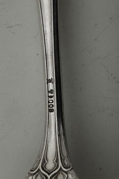 Servizio di posate da dolce. Argenteria tedesca del XX secolo  - Asta Dimore italiane - Associazione Nazionale - Case d'Asta italiane