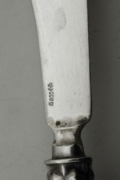 Servizio di posate da dolce. Argenteria tedesca del XX secolo  - Asta Dimore italiane - Associazione Nazionale - Case d'Asta italiane