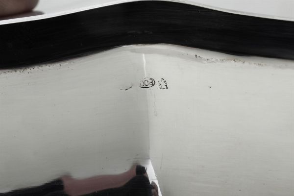 Legumiera. Argenteria milanese del XX secolo. Argentiere Mariano e Pasquale Agliani  - Asta Dimore italiane - Associazione Nazionale - Case d'Asta italiane