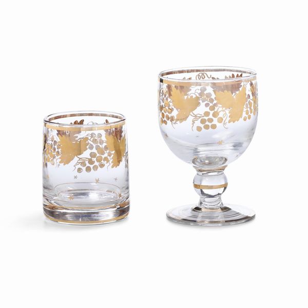 Servizio di bicchieri<BR>Murano, XX secolo  - Asta Dimore italiane - Associazione Nazionale - Case d'Asta italiane