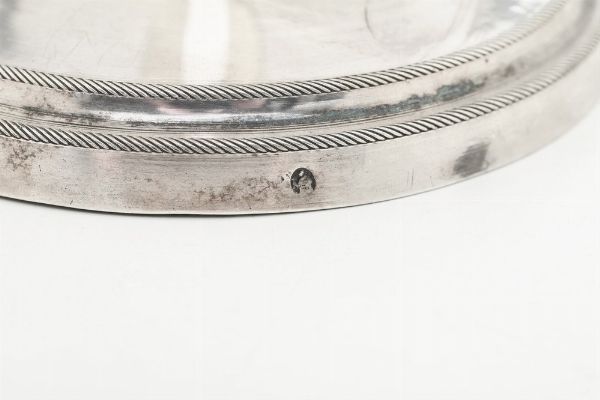 Coppia di candelieri. Milano XVIII secolo. Argentiere Domenico Sala con bottega all'insegna di San Francesco  - Asta Dimore italiane - Associazione Nazionale - Case d'Asta italiane