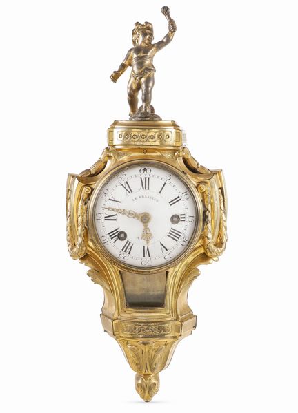 Pendola Cartel da parete. Le Brasseur a Paris, XVIII-XIX secolo  - Asta Dimore italiane - Associazione Nazionale - Case d'Asta italiane