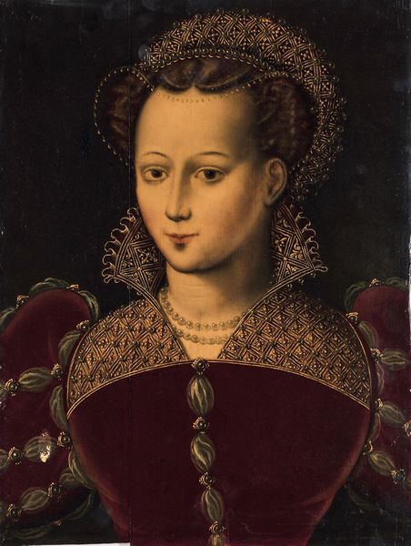 Scuola inglese del XVII secolo Ritratto di gentildonna in abito rosso  - Asta Dimore italiane - Associazione Nazionale - Case d'Asta italiane