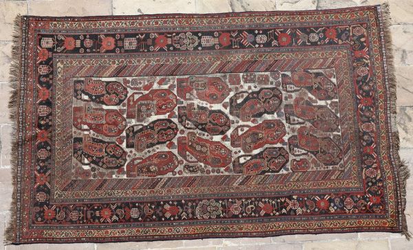 Tappeto Afshar, sud Persia fine XIX secolo  - Asta Dimore italiane - Associazione Nazionale - Case d'Asta italiane