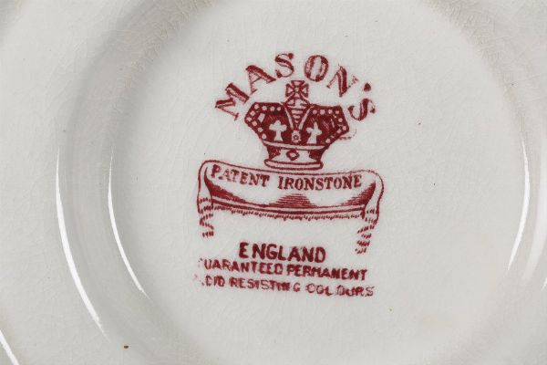 Servizio da tavola <BR>Inghilterra, Manifattura Masons  - Asta Dimore italiane - Associazione Nazionale - Case d'Asta italiane