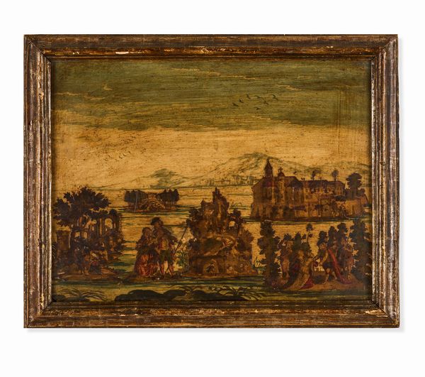 Quattro dipinti ad arte povera su tavola. XVIII secolo  - Asta Dimore italiane - Associazione Nazionale - Case d'Asta italiane