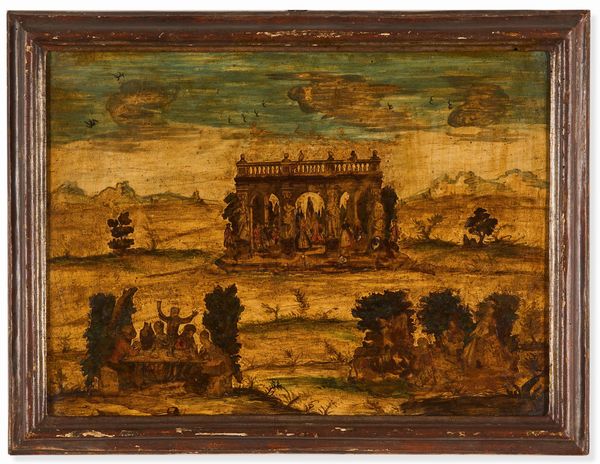 Quattro dipinti ad arte povera su tavola. XVIII secolo  - Asta Dimore italiane - Associazione Nazionale - Case d'Asta italiane