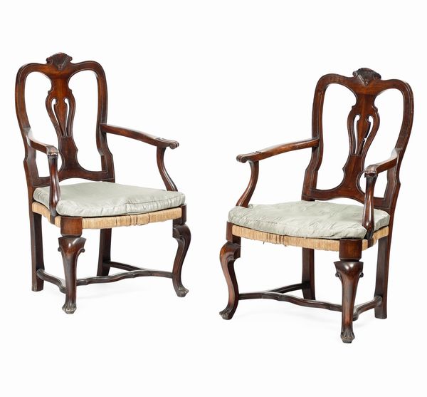 Coppia di poltrone, Veneto XVIII secolo  - Asta Dimore italiane - Associazione Nazionale - Case d'Asta italiane