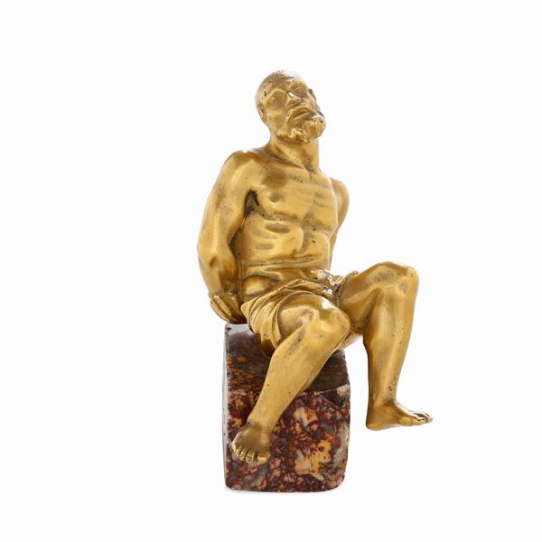 Moro incatenato. Fonditore del XVIII-XIX secolo  - Asta Dimore italiane - Associazione Nazionale - Case d'Asta italiane