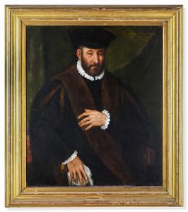 Sofonisba Anguissola, Ambito di : Ritratto di Daulo Dotto de Dauli  - Asta Dimore italiane - Associazione Nazionale - Case d'Asta italiane