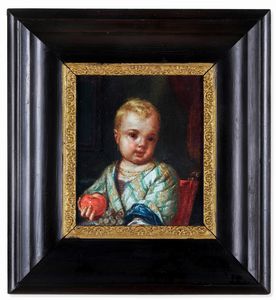 Antonio Mercurio Amorosi - Ritratto di bambina con frutta