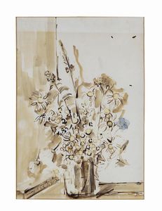 Filippo de Pisis - Vaso di fiori, 1952