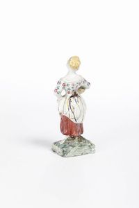 Rara figurina erotica <BR>Savona, 1780-1790 circa  - Asta Dimore italiane - Associazione Nazionale - Case d'Asta italiane