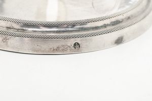 Coppia di candelieri. Milano XVIII secolo. Argentiere Domenico Sala con bottega all'insegna di San Francesco  - Asta Dimore italiane - Associazione Nazionale - Case d'Asta italiane