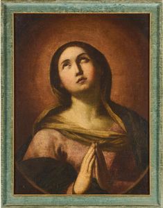 Scuola del XVIII secolo Madonna orante  - Asta Dimore italiane - Associazione Nazionale - Case d'Asta italiane