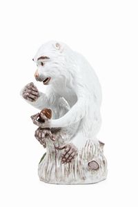 Scultura di scimmia <BR>Parigi, Manifattura Bourdois & Bloch, 1920-1960 circa  - Asta Dimore italiane - Associazione Nazionale - Case d'Asta italiane