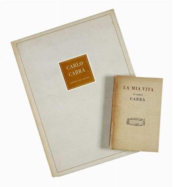 Carlo Carr : Lotto di 2 opere di e su Carlo Carr.  - Asta Libri a stampa dal XVI al XX secolo | ASTA A TEMPO - PARTE II  - Associazione Nazionale - Case d'Asta italiane