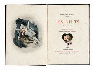 Alfred de Musset - Les Nuits frontispice dessin par Serge de Solomko...