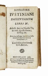 JUSTINIANUS - Institutionum libri IV.