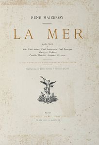 REN MAIZEROY - La Mer [...] 24 eaux-fortes et 6 heliogravures hors texte. Illustrations par Louise Abbema et Georges Clairin.