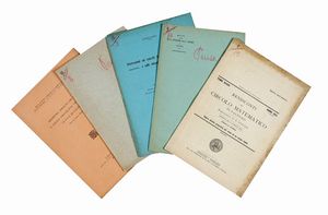 ANGELO PENSA - Lotto di 33 opuscoli di scienze tecniche e matematiche di vari autori, tutte in brossura editoriale.