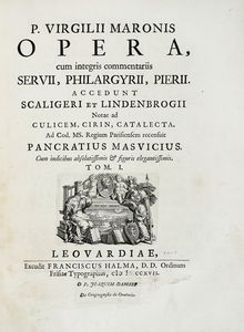 PUBLIUS VERGILIUS MARO - Opera, cum integris commentariis Servii, Philargyrii, Pierii... Tom. I (-II).