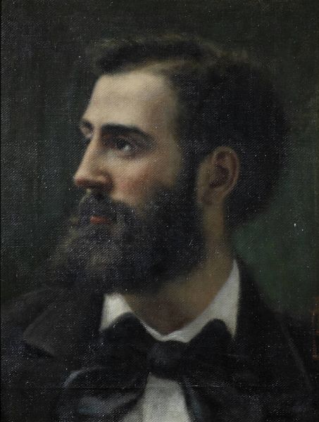 PITTORE ANONIMO : Ritratto di gentiluomo XIX secolo  - Asta Asta di Dipinti - Associazione Nazionale - Case d'Asta italiane
