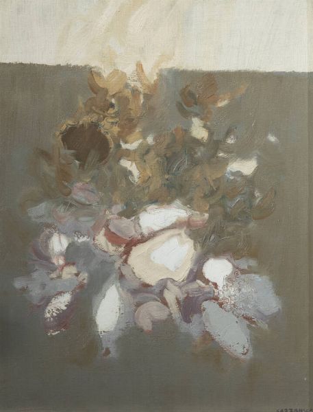 GIANCARLO CAZZANIGA Monza (MB) 1930 : Interno 1969  - Asta Asta di Dipinti - Associazione Nazionale - Case d'Asta italiane