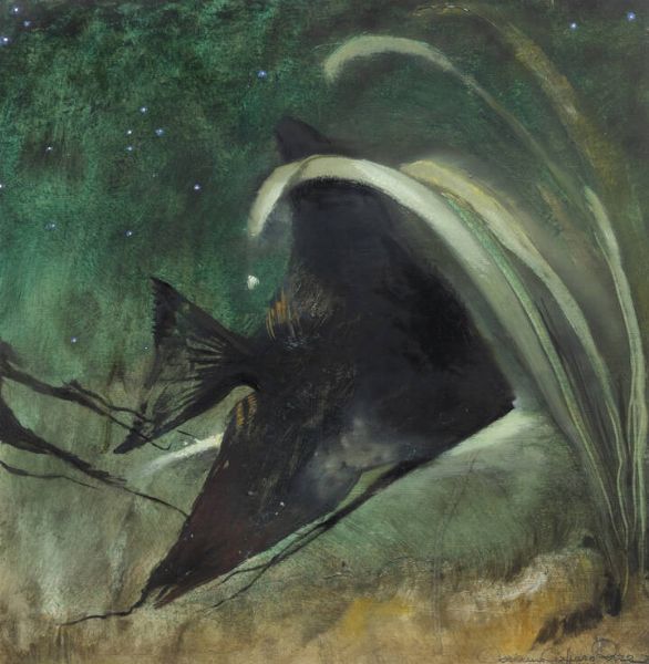 ADRIANA CAFFARO RORE Torino 1948 : Pesce1971  - Asta Asta di Dipinti - Associazione Nazionale - Case d'Asta italiane