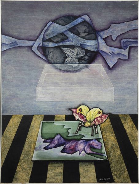 BRUNO STARITA Napoli 1933 - 2010 : La falena 1972  - Asta Asta di Dipinti - Associazione Nazionale - Case d'Asta italiane