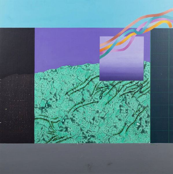 GOTTARDO ORTELLI Viggi (VA) 1938 - 2003 Varese : Some velvet morning for Vic 1970  - Asta Asta di Dipinti - Associazione Nazionale - Case d'Asta italiane