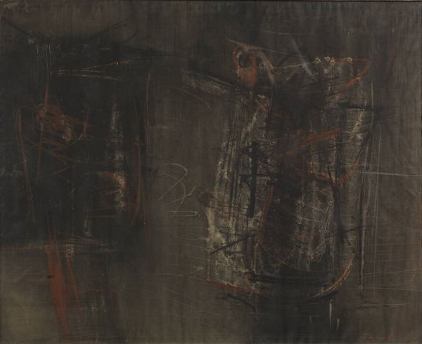 PEIRETTI : Senza titolo 1962  - Asta Asta di Dipinti - Associazione Nazionale - Case d'Asta italiane