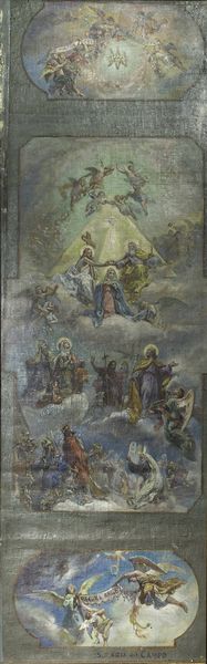 PITTORE ANONIMO Fine XVIII secolo : Bozzetto per soffitto  - Asta Asta di Dipinti - Associazione Nazionale - Case d'Asta italiane