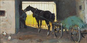 CESARE TUBINO Genova 1899 - 1990 - Cavallo
