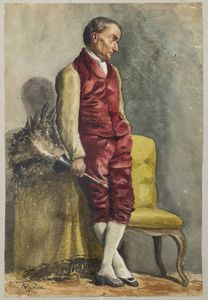 FRANCESCO GAMBA Torino 1818 - 1887 - Maggiordomo