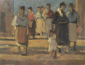 LUDOVICO TOMMASI Livorno 1866 - 1941 Firenze - Figure